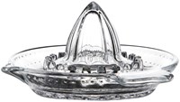 Citruspresse Glas transparent - manuelle Fruchtpresse mit Ausgießer