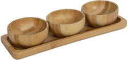 Svenska Living Bambus Servierschale Tapas Set 4-teilig FSC nachhaltig