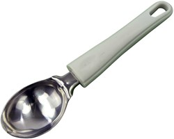 ARO houseware Eiskugellöffel Edelstahl weißer Kunststoffgriff Küchenzubehör