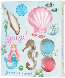 Souza for Kids Glitzer Tattoo Set Meerjungfrau - Kreatives Spielzeugset