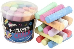Creative Craft Group Straßenmalkreide Eimer 15 Stück buntes Outdoor-Spielzeug