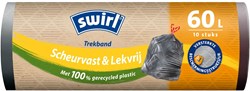 Melitta Müllbeutel grau 60L mit Zugband - 10 Stück extra stark