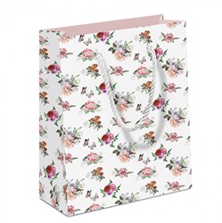 Ambiente Geschenktasche Geschenkverpackung Charlotte White Luxuspapier