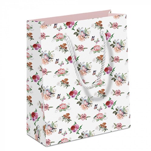 Ambiente Geschenktasche Geschenkverpackung Charlotte White Luxuspapier