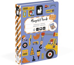 Janod magnetisches Spielzeug - Magnetibook Konstruktions Magnetbuch Spielset