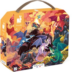 Janod Puzzle Drachen - 54 Teile Kartonpuzzle Kinder