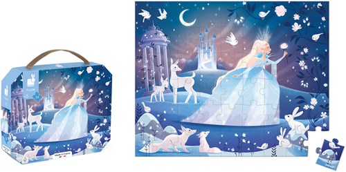 Janod Puzzle - Magische Winterlandschaft im Koffer - 54 Teile-2