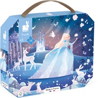 Janod Puzzle - Magische Winterlandschaft im Koffer - 54 Teile