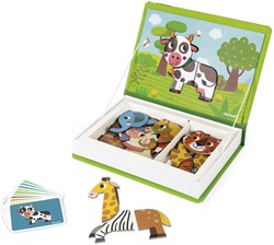 Janod Magnetibook - Lernspiel Magnetisches Tierbuch mit 30 Magneten