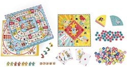Janod Karussell Spielbox - Spieleset für Kinder und Familie