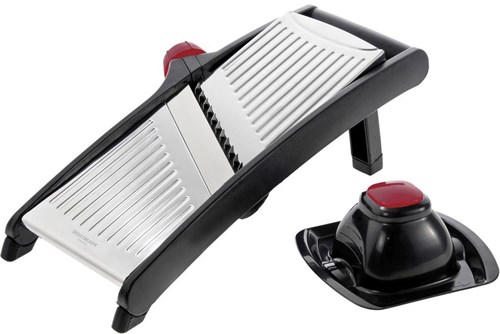 Westmark Mandoline Küchengerät mit Drehknopf und Fingerschutz
