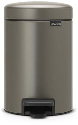 Brabantia Treteimer Abfalleimer 3 Liter platinum - Badezimmer Mülleimer