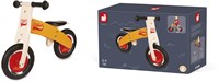 Janod Laufrad - Holz Bikloon orange - verstellbarer Sitz und Luftreifen-2