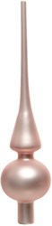 Decoris Christbaumspitze Glas hellrosa 26 cm matt Weihnachtsdekoration
