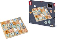 Janod Holz Alphabet Puzzle Sweet Cocoon - Lernspielzeug 26 Teile-2
