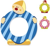 Janod Holzbuchstabe O - Clown Dekoration für das Kinderzimmer-2
