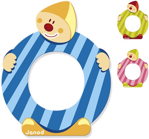 Janod Holzbuchstabe O - Clown Dekoration für das Kinderzimmer-2