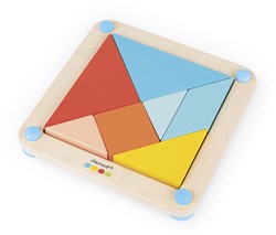 Janod Tangram Holzspielzeug - Buntes Lernpuzzle für Kinder