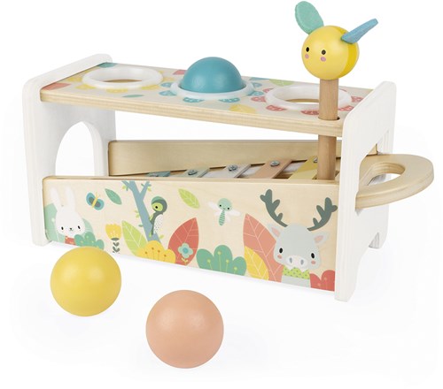 Janod Pure - Holz Xylophon Geschicklichkeitsspiel für Kleinkinder