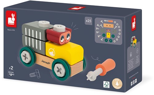 Janod Brico'Kids - Wagen mit Bär