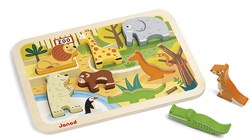Janod Formenpuzzle Chunky Zoo - 7 Teile