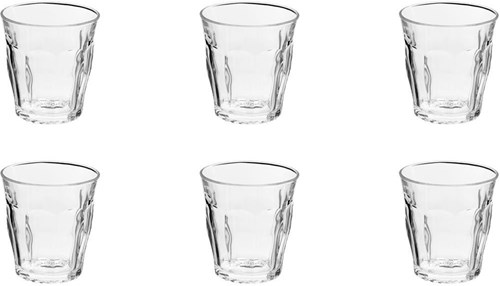 Duralex Wasserglas Picardie 250ml 6er Set stapelbar