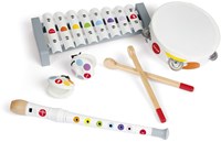 Janod Musikspielzeug Set - Holzspielzeug Confetti weiß