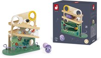 Janod Holz Kugelbahn Raupe - Lernspielzeug - buntes Design-3