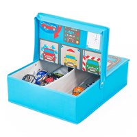 Pop-it-Up Garage Aufbewahrungsbox - Spielzeugkiste und Spielmatte - Für Autos und anderes Spielzeug