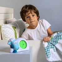 Zazu Schlaftrainer Schaf Sam blau - Kinderwecker mit Nachtlicht-2