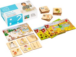 Eduplay Lotto Spiel - 4 Jahreszeiten Lernspiel aus Karton für Kinder