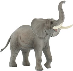 Bullyland Spielfigur Afrikanischer Elefant - realistische Tierfigur aus Gummi