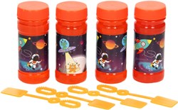 Bellenblaas Raumfahrt Spielzeug Set 4x50ml Kindergeburtstag Mitgebsel