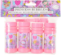 Bellenblaas Prinzessin Spielzeug Set 4x50ml - Seifenblasen Mitgebsel
