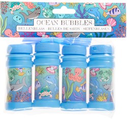Bellenblaas Unterwasserwelt Spielzeug Set 4x50ml Seifenblasen Kinderparty