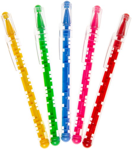 Geduldspiel Kugelschreiber Labyrinth Farbe - Spielzeug Stift für Kinder