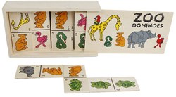 Domino FSC Holz pädagogisches Kinderspielzeug - Holz Dominospiel 28 Stück