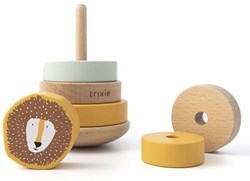 Trixie Holz-Stapelturm - Lernspielzeug Mr. Lion gelb FSC-Holz