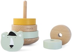 Trixie Holz-Stapelturm - Lernspielzeug Mr. Polar Bear grün FSC