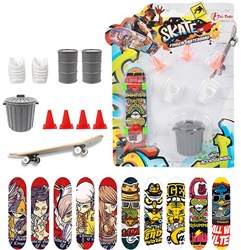 Toi-Toys Skate Finger Skateboard mit Zubehör und coolem Print