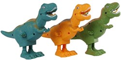 Johntoy T-Rex Spielzeug aufziehbar - laufender Dinosaurier im Display