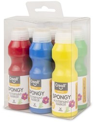 Creall Schwammartige Plakatfarbe Stift Primär Set 6x70ml
