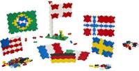 Plus-Plus Lernspielzeug Weltflaggen mehrfarbig für Kinder-2