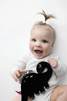Mom's Care Babyspielzeug Schmusetuch Dinosaurier schwarz weiß Kontrast-3