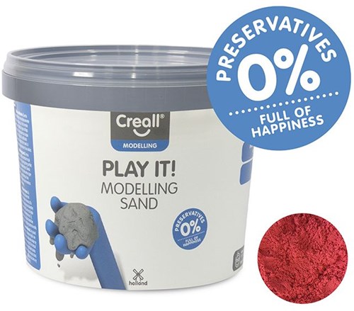 Creall Modelliersand 750gr Rot-2