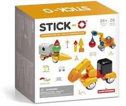 Stick-O magnetisches Spielzeug Bauset 26-teilig Baukasten Kinder