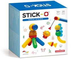 Stick-O magnetisches Angelspiel Konstruktionsspielzeug für Kleinkinder 26-teilig