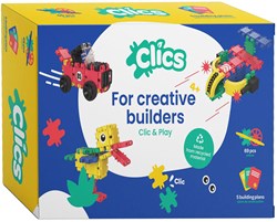Clics Bauset 5 in 1 - Nachhaltiges Konstruktionsspielzeug für Kinder