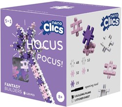 Clics Baukasten Nano Clics Fantasy Builders 125 Stück nachhaltiges Spielzeug
