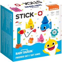 Stick-O magnetisches Konstruktionsspielzeug Baby Shark Friends Set 30-teilig